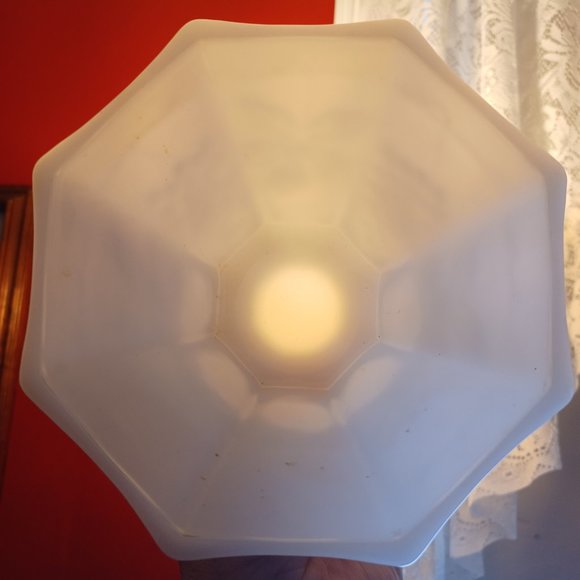 Vintage Milk Glass /Footed /Octagon/ Pedestal Compote - Picture 12 of 13